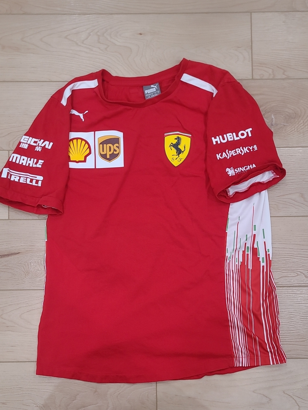 2017 Puma Red Ferrari Logo  Racing Shirt